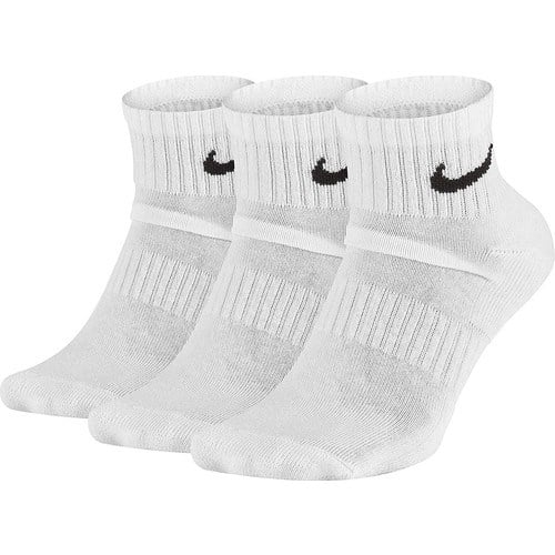 Nike Everyday Cush 3lü Beyaz Çorap Seti M Beden Rahatlık ve Destek Sunan Özelliklerle SX7667-100