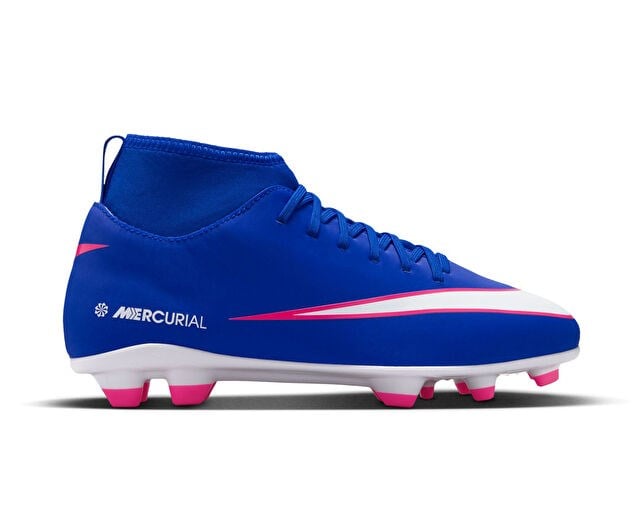 NIKE JR MERCURIAL SUPERFLY 10 CLUB FG/MG Genç Çoklu Çim Zemin Kramponu FQ8318-446 Mavi