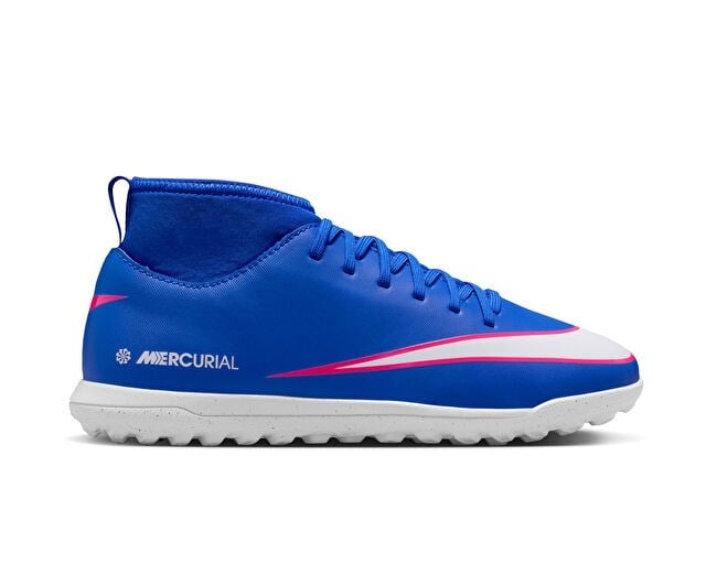 NIKE JR MERCURIAL SUPERFLY 10 CLUB TF Genç Halı Saha Ayakkabısı FQ8313-446 Mavi