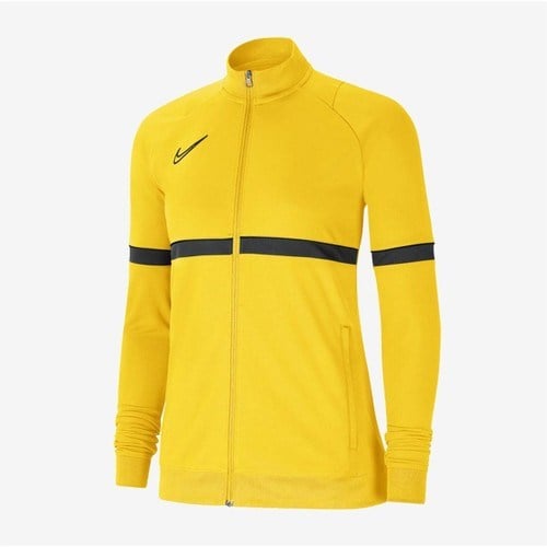 Nike Kadın Ceket Sarı Düz Desenli Kapüşonlu Tasarım ile Enerjik Stil Sunuyor