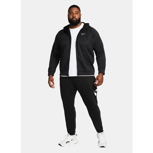 Nike Kapüşonlu Baskılı Erkek Sweatshirt Siyah Gri Gümüş Düz Desenli M Beden