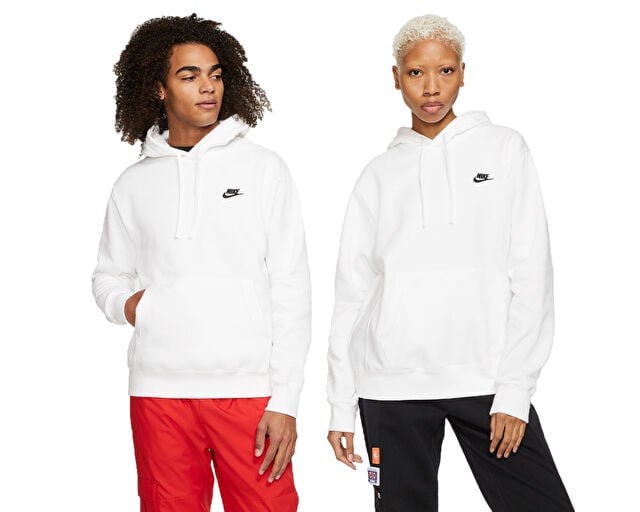 NIKE M NSW CLUB HOODIE PO BB Erkek Günlük Sweatshirts BV2654-100 Beyaz