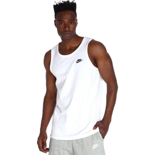 Nike M Nsw Club - Tank Erkek Beyaz Günlük Stil Atlet BQ1260-100