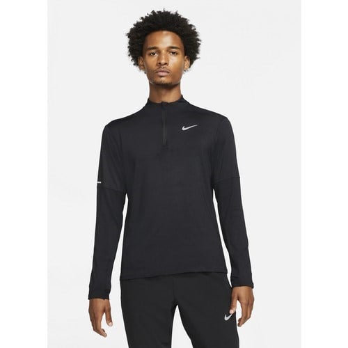 Nike Siyah - Gri - Gümüş Erkek Dik Yaka Sweatshirt DD4756-010 M Nk Df Elmnt Top Hz