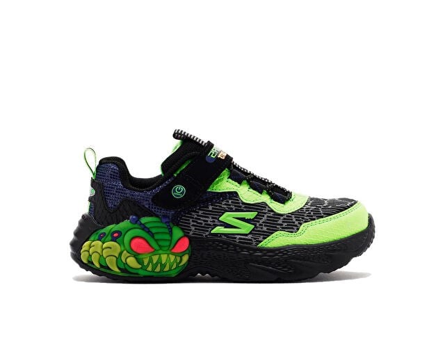 SKECHERS CREATURE Çocuk Günlük Işıklı Ayakkabı 400617L-BKLM Siyah