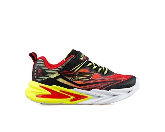 SKECHERS FLEXGLOW ULTRA Çocuk Günlük Işıklı Ayakkabı 400139L-BKRD Siyah
