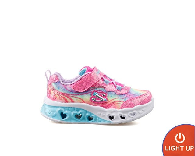 SKECHERS FLUTTER HEART LIGHTS Bebek Günlük Işıklı Ayakkabı 303253N-HPLV Pembe