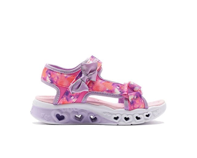 SKECHERS FLUTTER HEARTS SANDAL-BLURRY LOVE Çocuk Günlük Işıklı Sandalet 303110L-PKLV Pembe