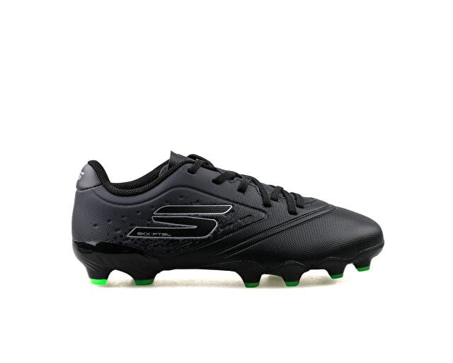 SKECHERS JR YOUTH FG Çocuk Çim Zemin Kramponu 252060L-BKSL Siyah
