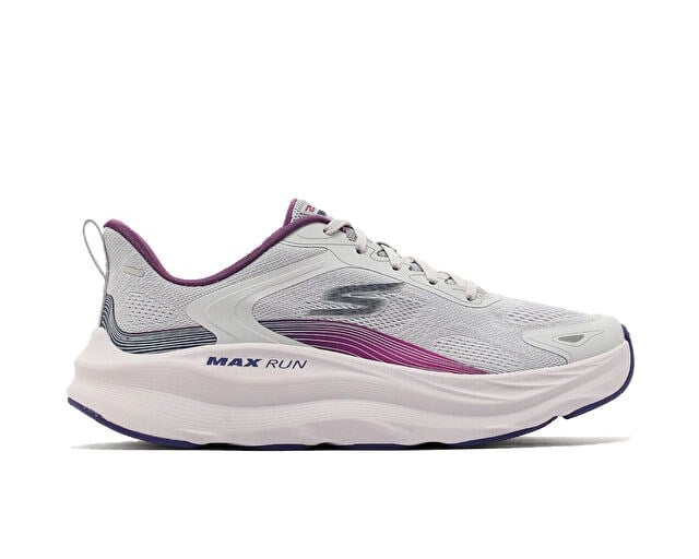 SKECHERS MAX RUN PACEWAVE Kadın Koşu Ayakkabısı 129202-GRY Gri