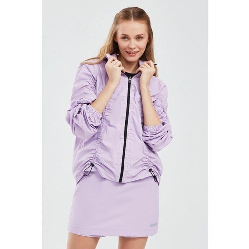 Skechers Micro Collection W Hooded Jacket Kadın Lila Mont S241094-505