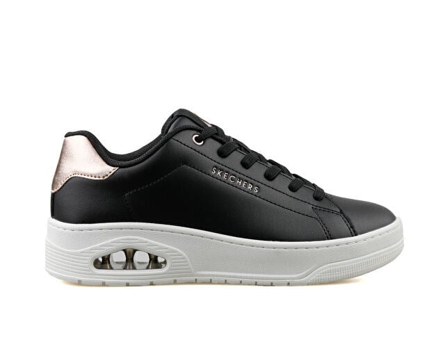 SKECHERS UNO COURT Kadın Günlük Ayakkabı 177700-BLK Siyah