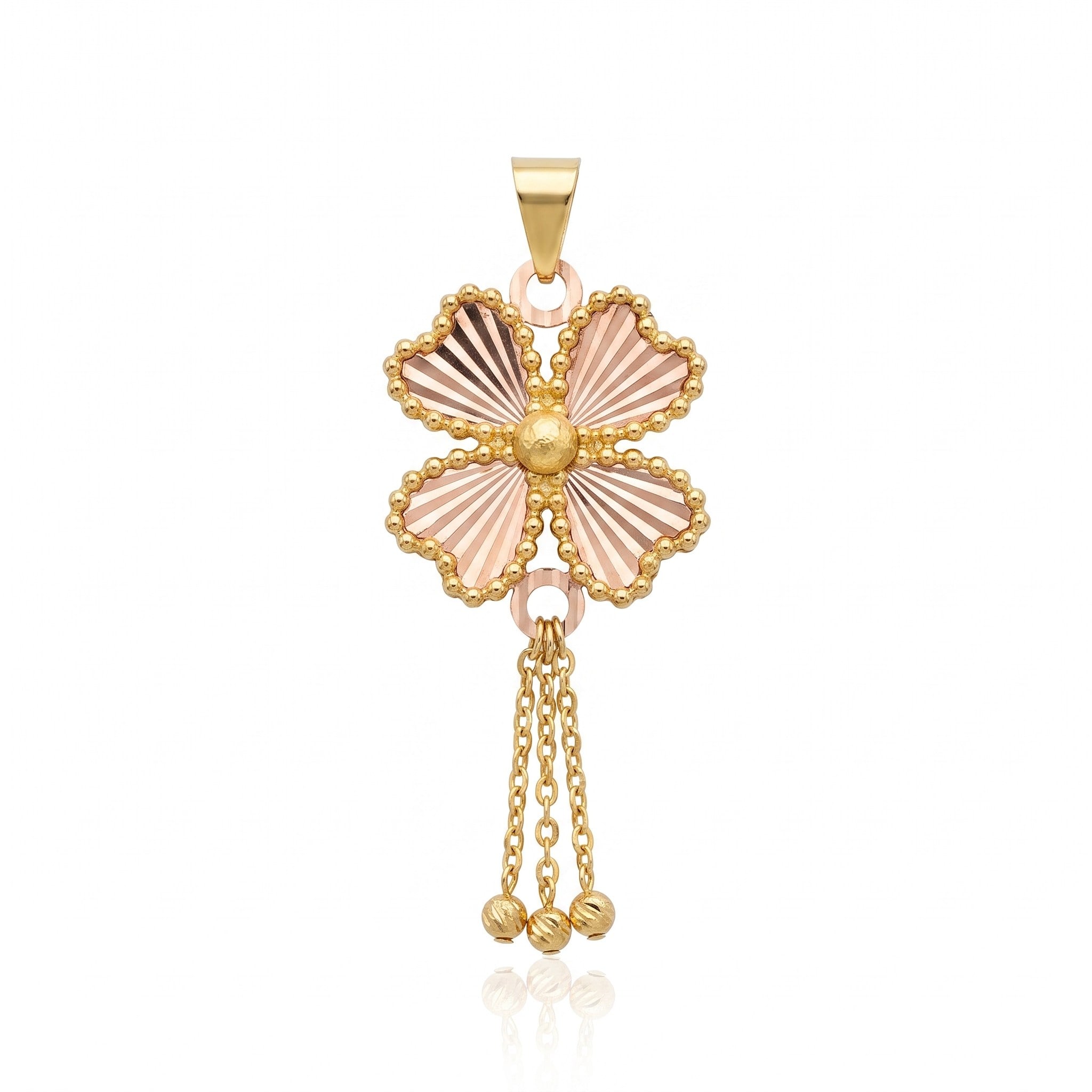 14K Altın Yonca Kolye Ucu | 4,06 Gr