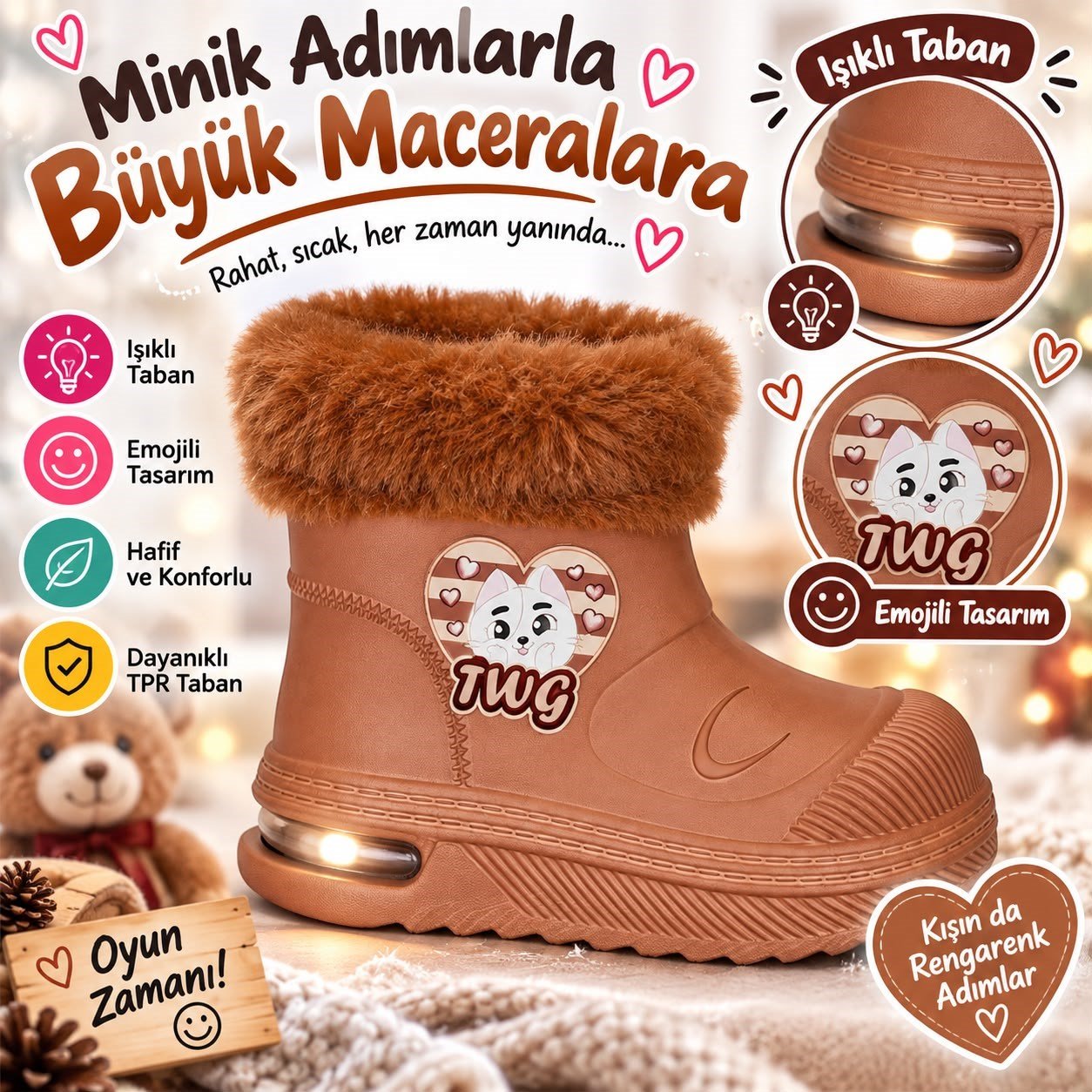 SU geçirmez çocuk yağmur botu 525