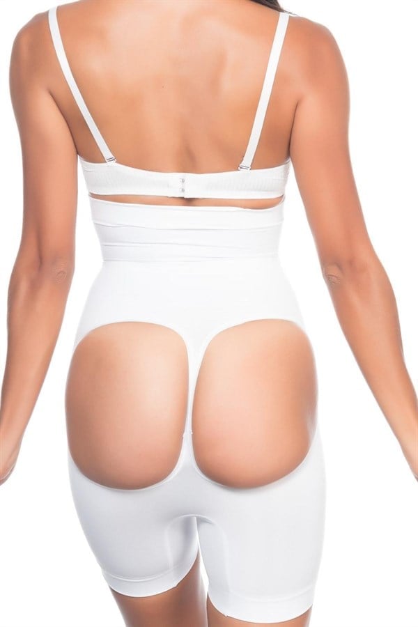 Arias Closet Beyaz MI Emay 2033 Popo Açık Boxer Korse