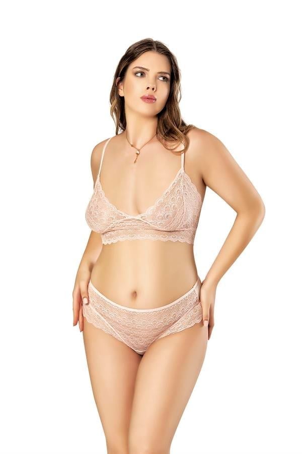 Arias Closet Büyük Beden Sabahlıklı Fantezi Gecelik Takım