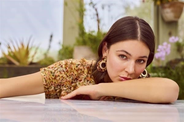 Arias Closet Çiçek ve Yaprak Desenli Önü Düğmeli Alt Üst Takım