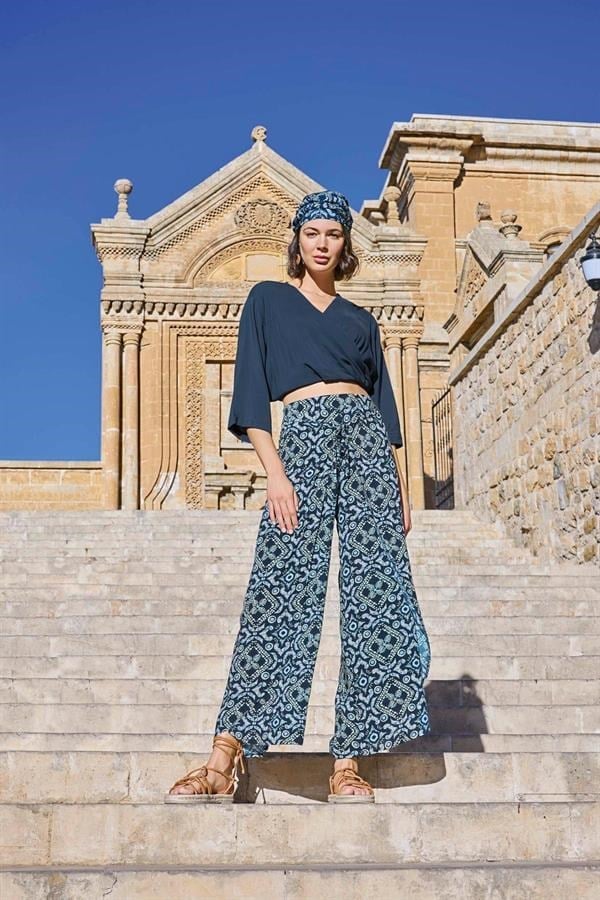 Arias Closet Etnik Desenli Alt Üst Takım