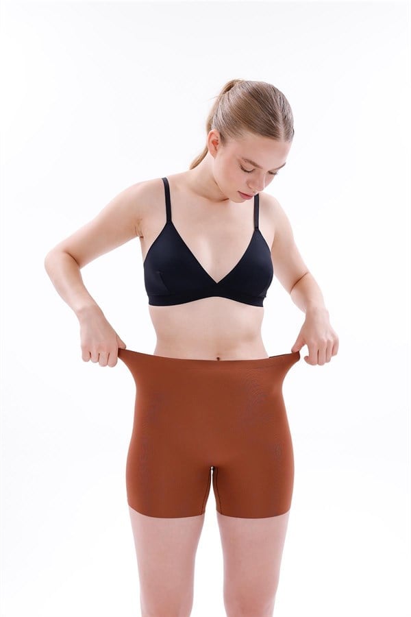 Arias Closet Kahverengi MI 2703 Lazer Kesim İz Yapmaz Hayalet Boxer