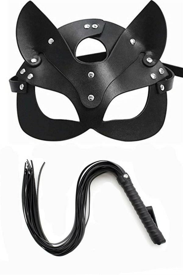 Arias Closet Kırbaç Maske Deri İkili Takım