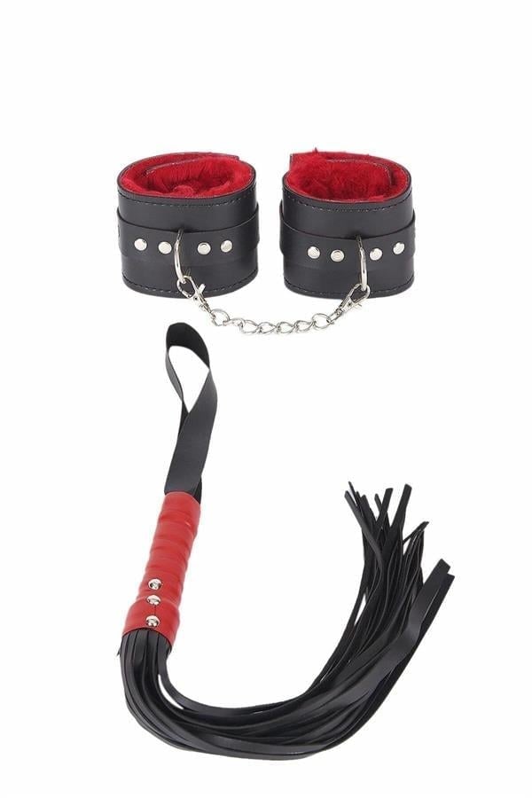 Arias Closet Kırbaç Ve Kelepce İçi Kırmızı İkili Set