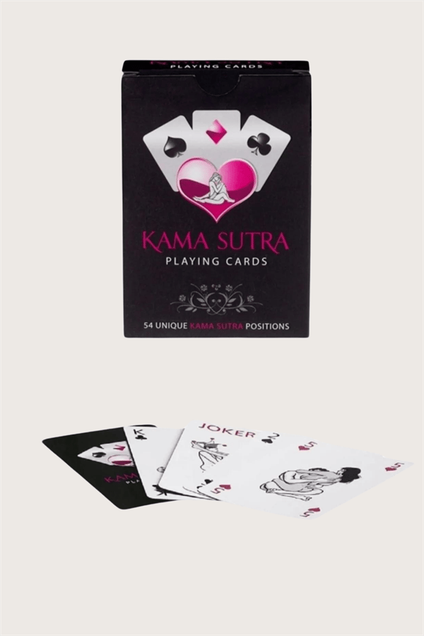 Arias Closet Sexy Görselli Oyun Kartı Kama Sutra Kırmızı Kırbaç Set