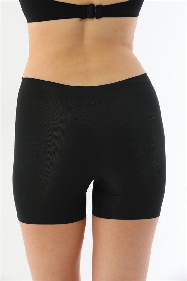 Arias Closet Siyah MI 2703 Lazer Kesim İz Yapmaz Hayalet Boxer