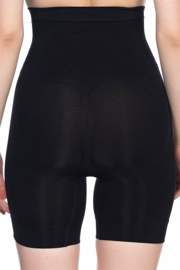 Arias Closet Siyah MI Emay 2056 Yüksek Bel Masajlı Uzun Paça Korse