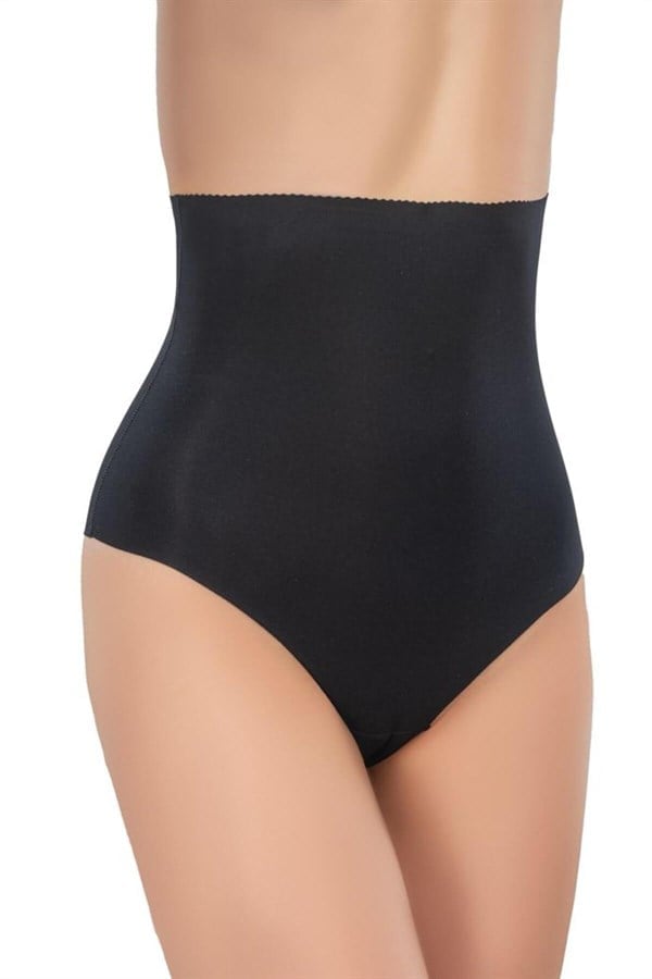 Arias Closet Siyah MI Emay 2720 Lazer Kesim String Hayalet Korse