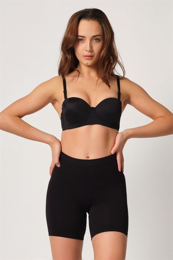 Arias Closet Siyah MI Emay 3003 Soft Paçalı Boxer
