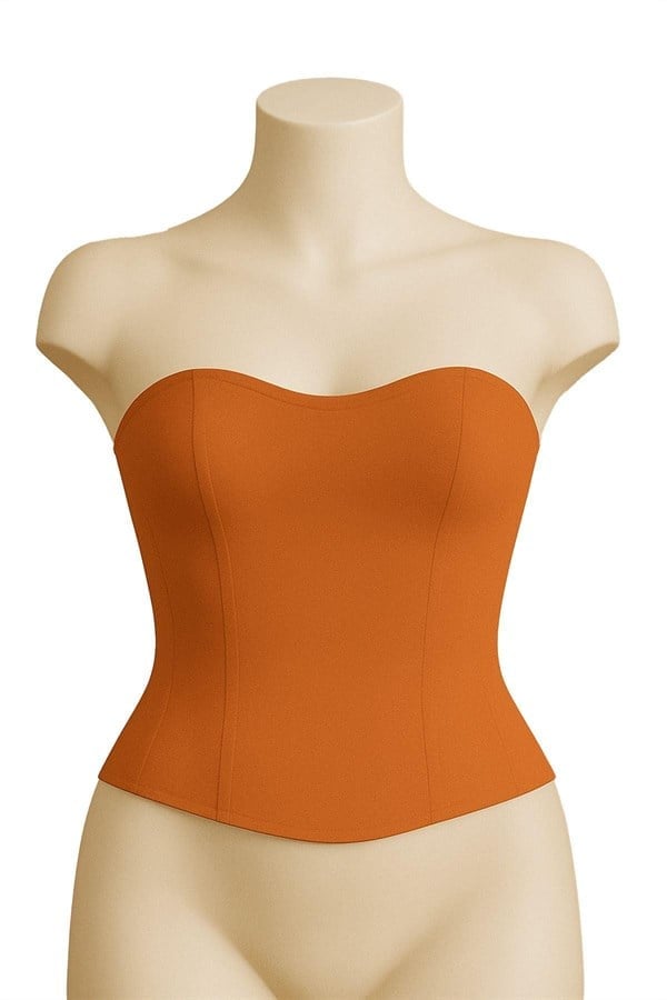 Arias Closet Turuncu MI Emay 9155 Terletici Korse Büstiyer