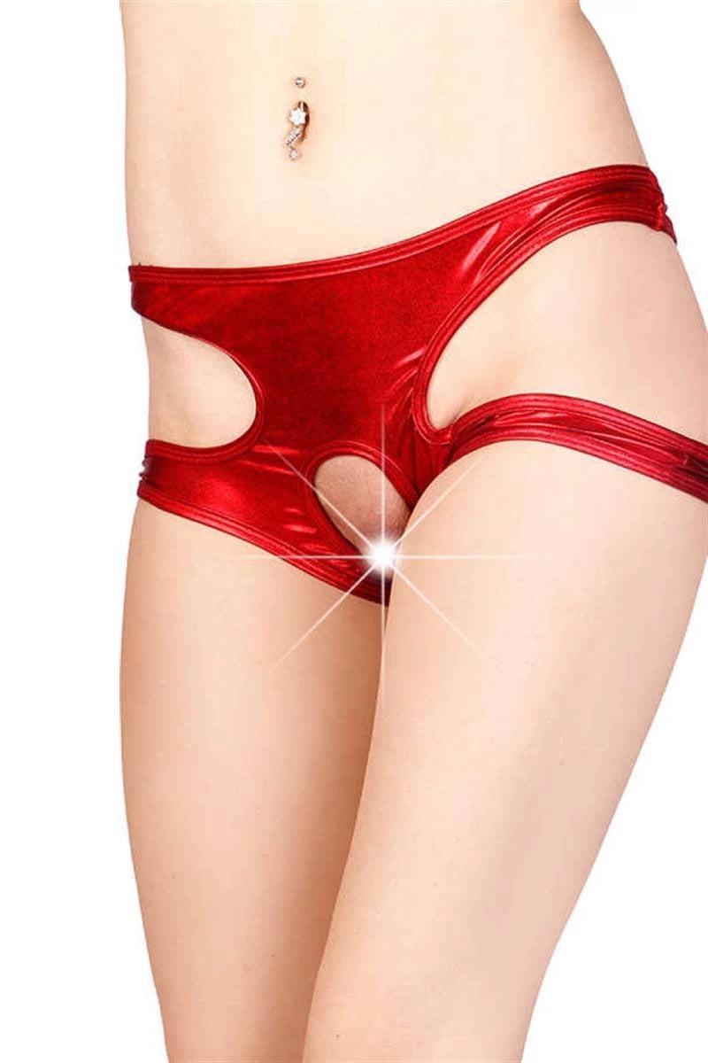 Kırmızı Özel Bölgesi Açık Seksi Külot TM1171