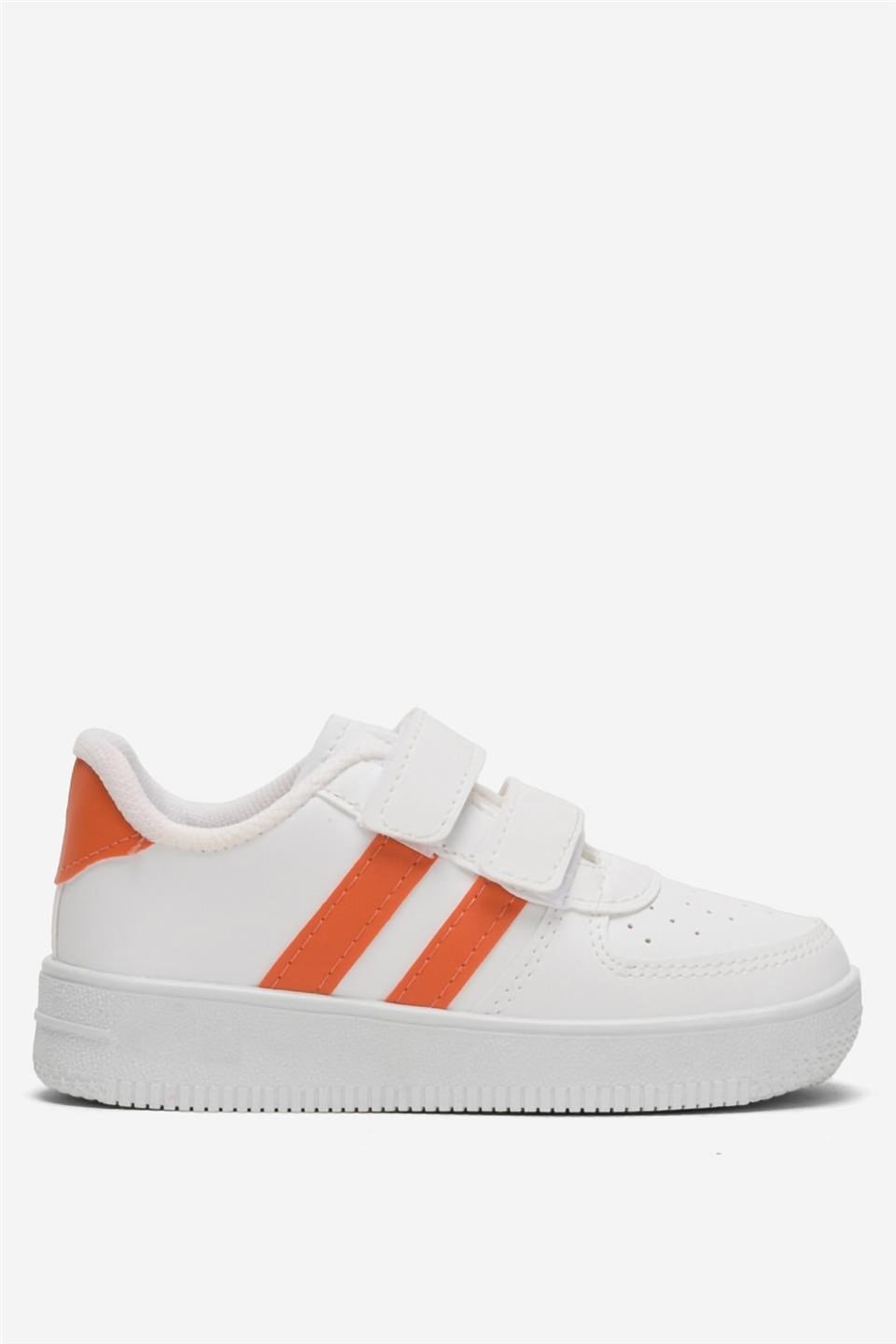 Çocuk Sneaker Spor Ayakkabı BEYAZ - TURUNCU