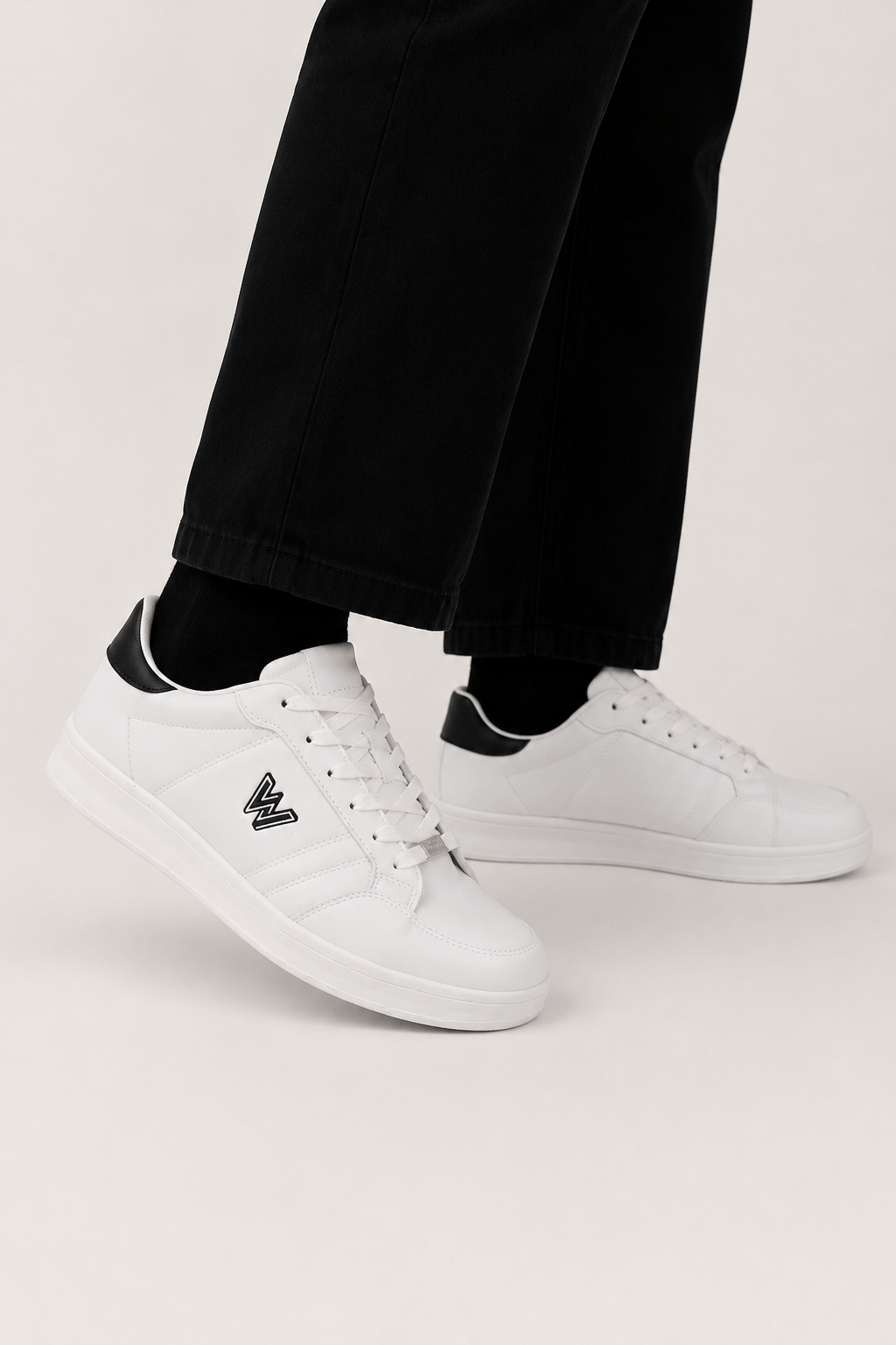 Erkek Faylon Taban Cilt Sneaker Ayakkabı BEYAZ
