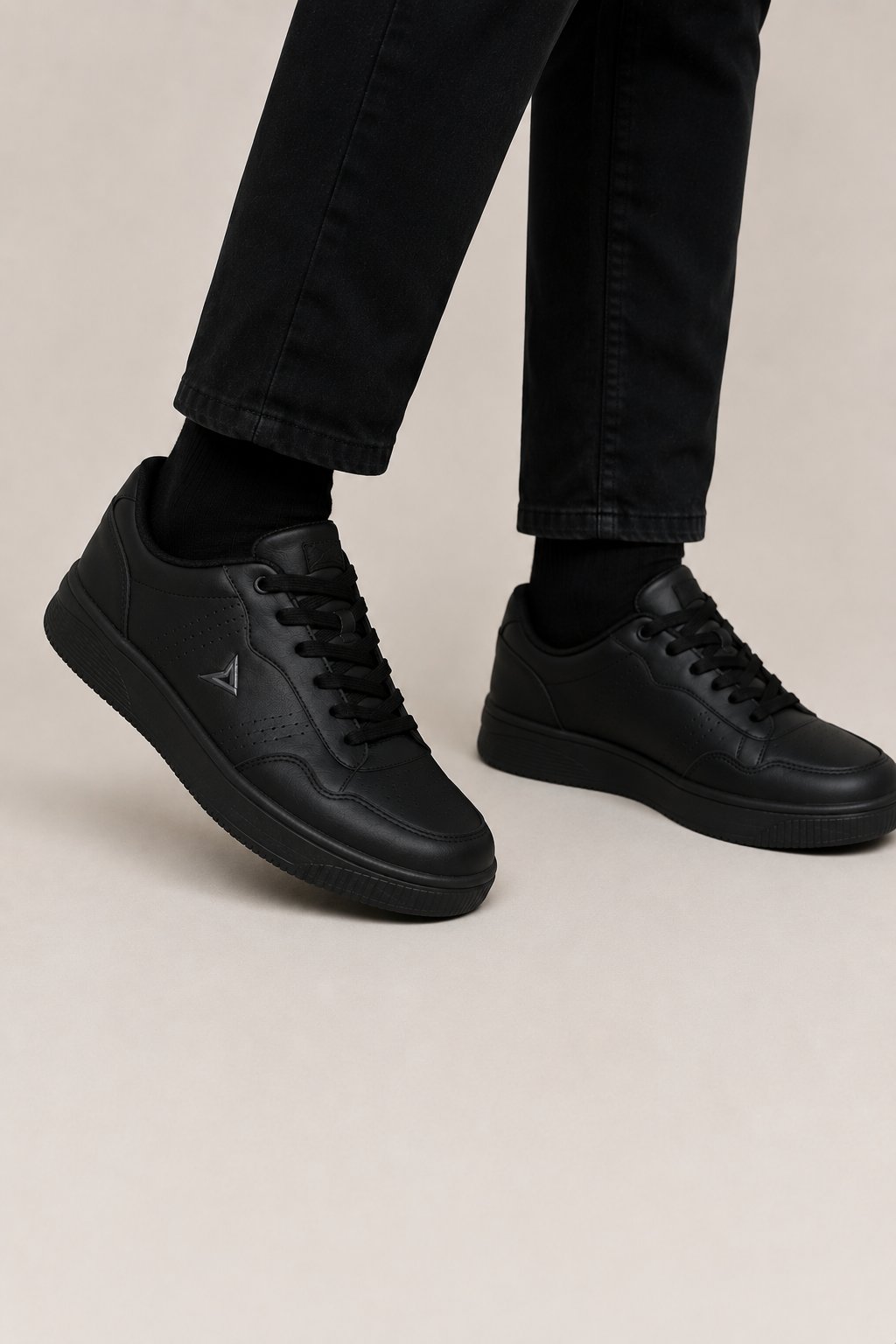 Erkek Faylon Taban Cilt Sneaker Ayakkabı SİYAH