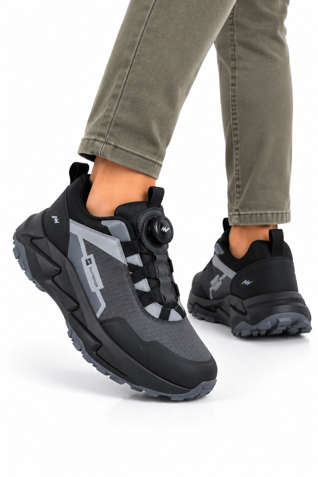 Erkek Mekanizma Bağcıklı Comfort Trekking & Outdoor Ayakkabı FÜME
