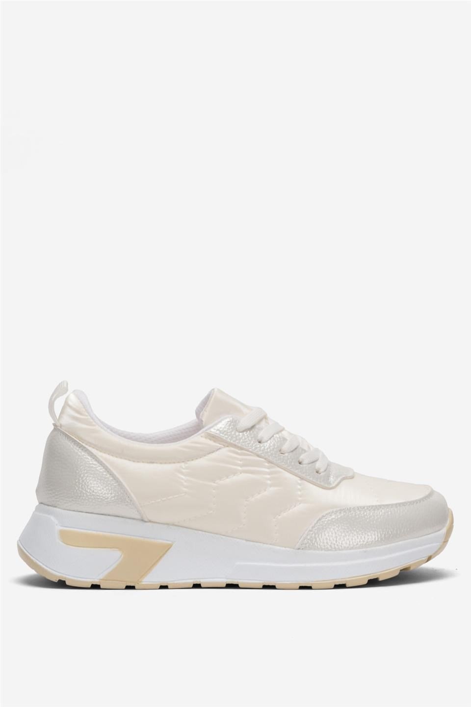 Kadın Rahat Comfort Taban Spor Sneaker Ayakkabı BEYAZ