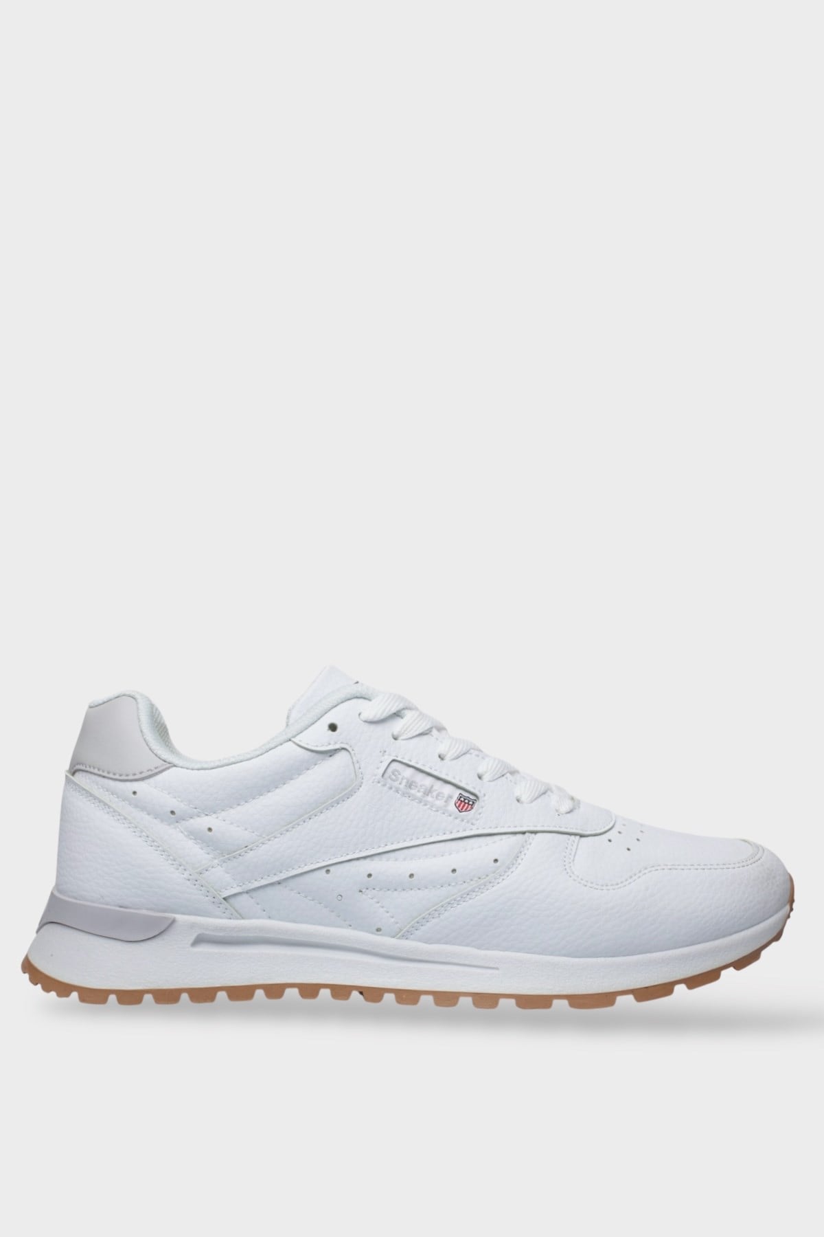 Ortopedik Cilt Sneaker Unisex Spor Ayakkabı BEYAZ