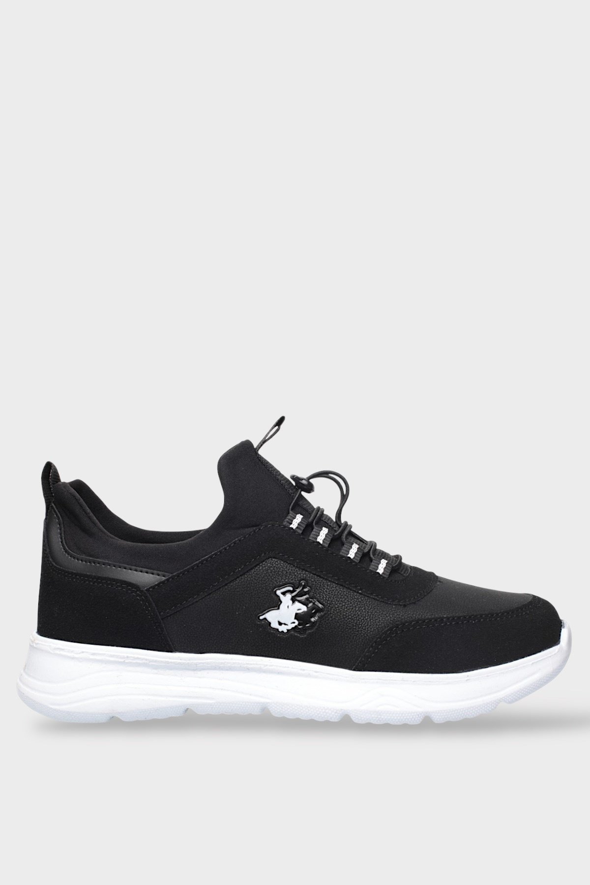 Unisex Cilt Rahat Snekaer Spor Ayakkabı SİYAH - BEYAZ