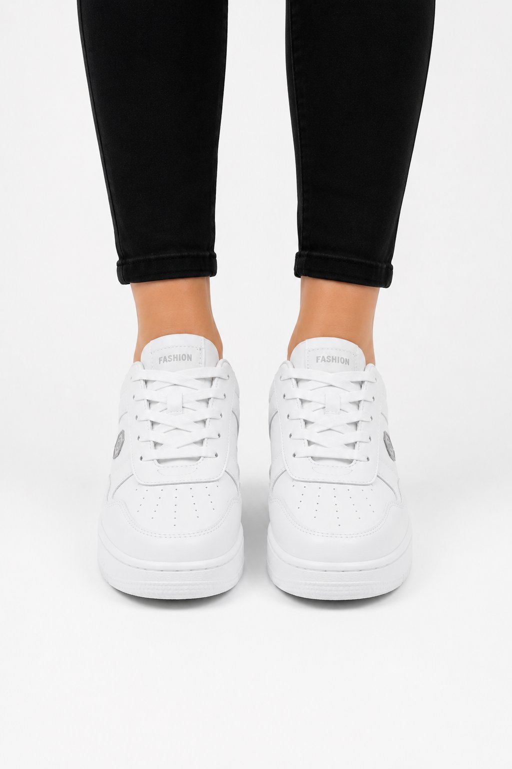 Unisex Cilt Sneaker Ayakkabı BEYAZ