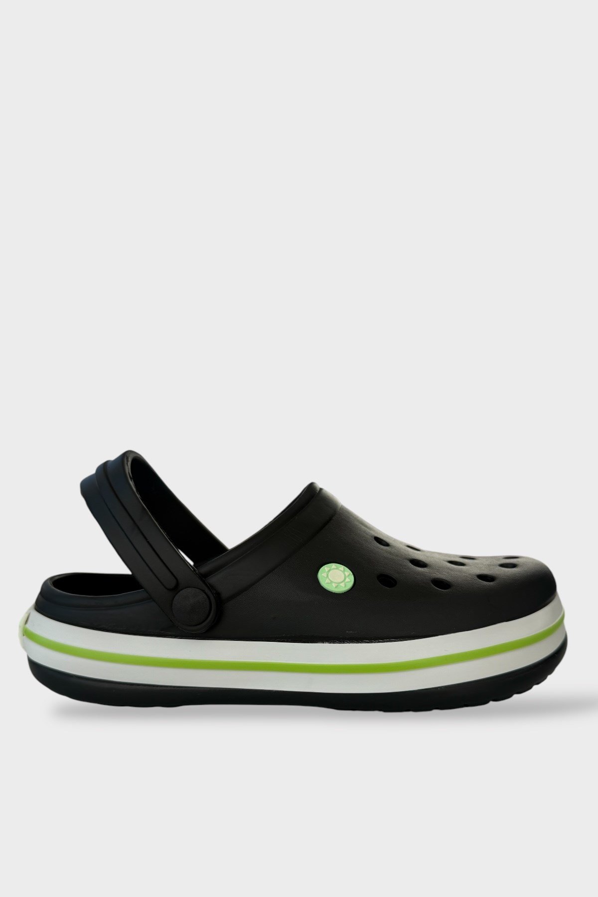 Unisex Comfort Hafif Medikal Hemşire Sabo Terlik SİYAH - YEŞİL