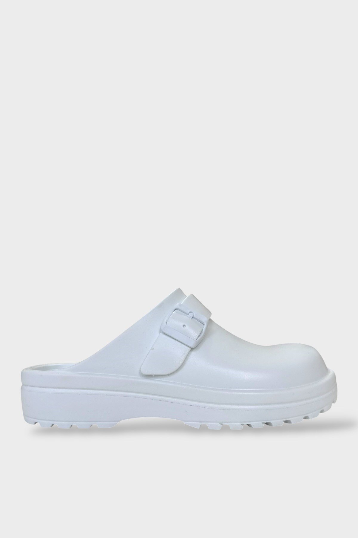 Unisex Comfort Kalın Taban Medikal Hemşire Doktor Sabo Terlik BEYAZ