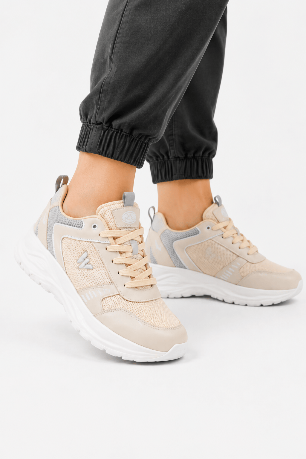 Unisex Faylon Taban Airfile Spor Ayakkabı BEJ