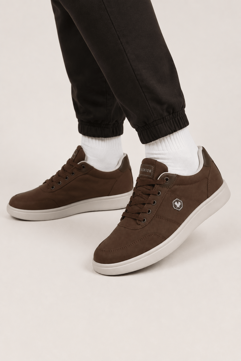 Unisex Keten Sneaker Ayakkabı KAHVERENGİ