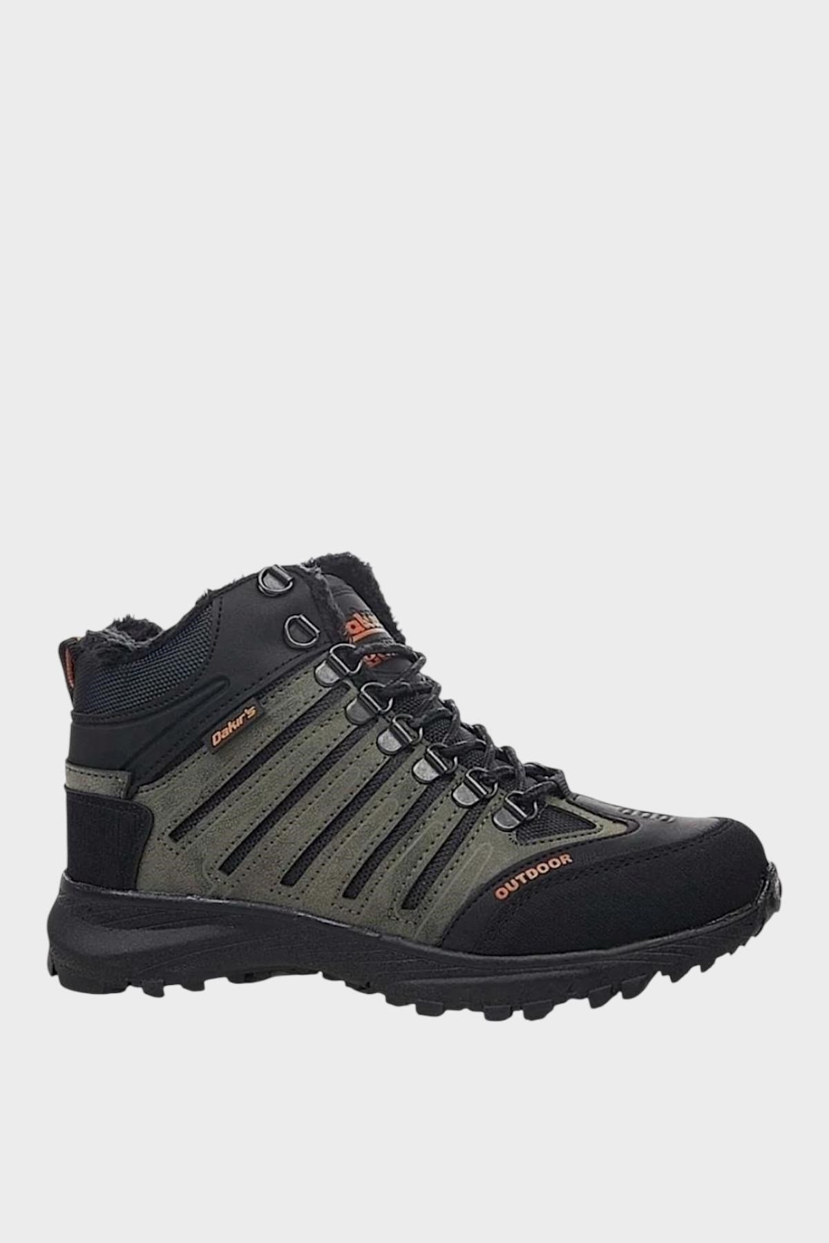 Unisex Kürklü Trekking Outdoor Bot HAKİ