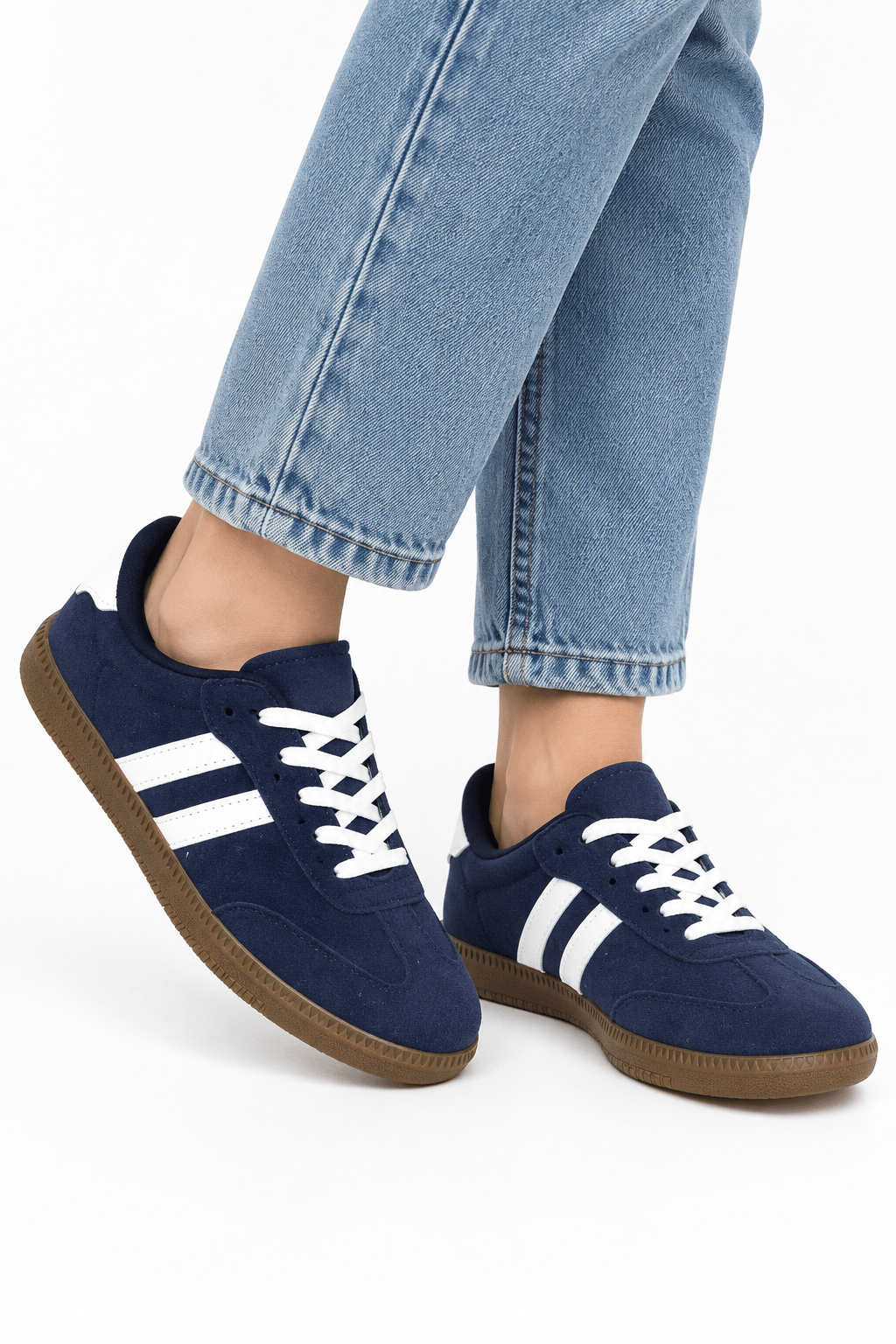 Unisex Nubuk Sneaker Ayakkabı LACİVERT