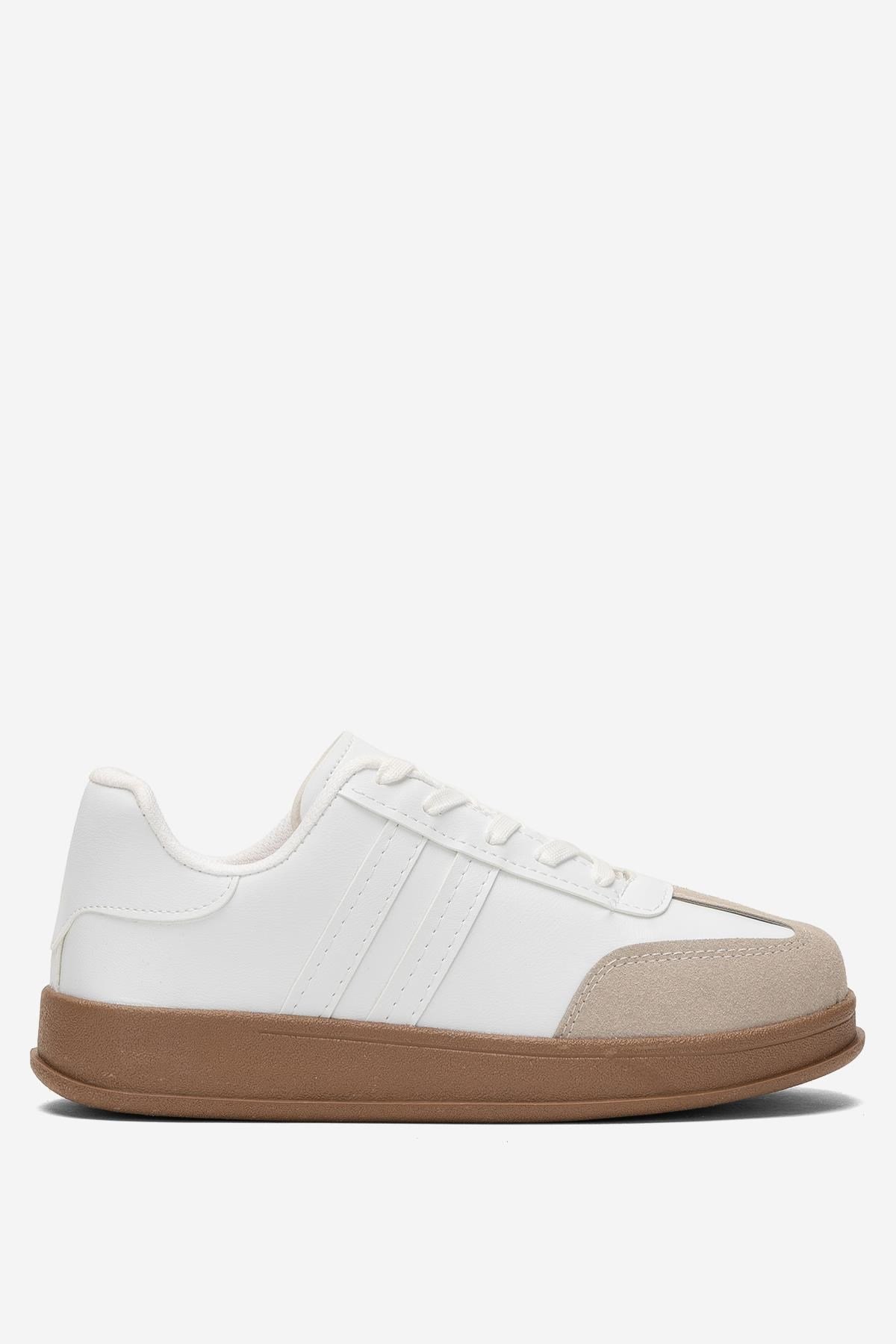 Unisex Rahat Hafif Spor Sneaker Ayakkabı  BEYAZ