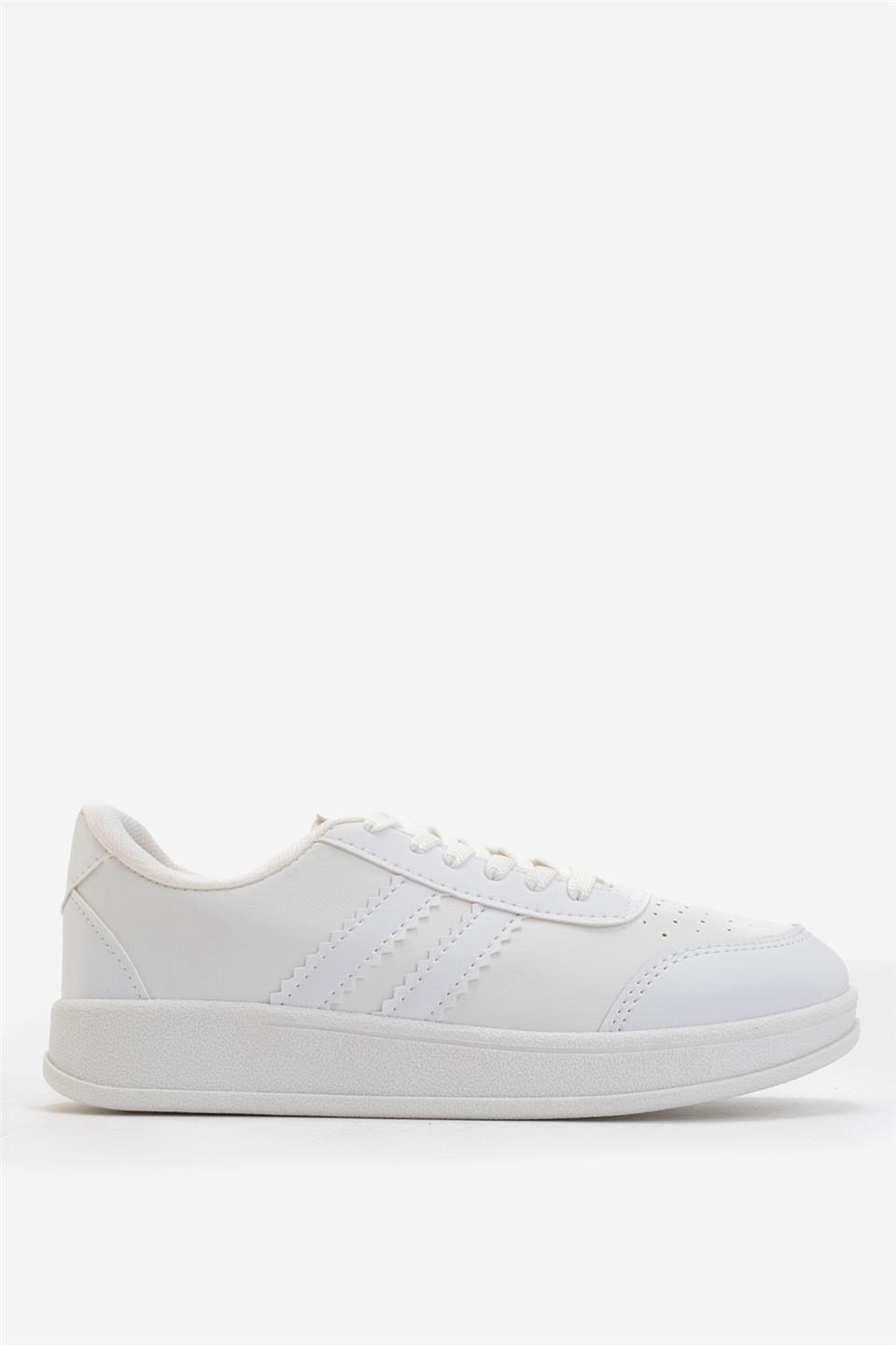 Unisex Spor Sneaker Ayakkabı BEYAZ
