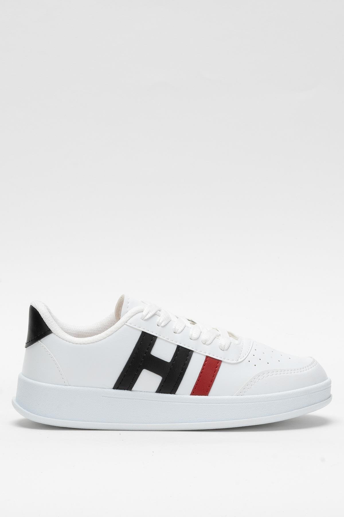 Unisex Spor Sneaker Ayakkabı BEYAZ - SİYAH