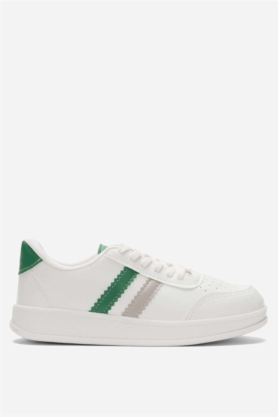 Unisex Spor Sneaker Ayakkabı BEYAZ-YEŞİL
